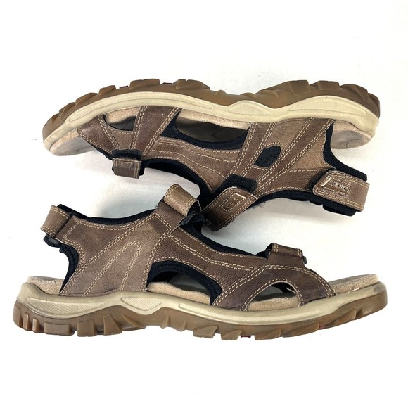 Ecco Yucatan Men\'s Size 47 13-13.5 Brown Leather Strappy Hiking Outdoor Sandals main image 5